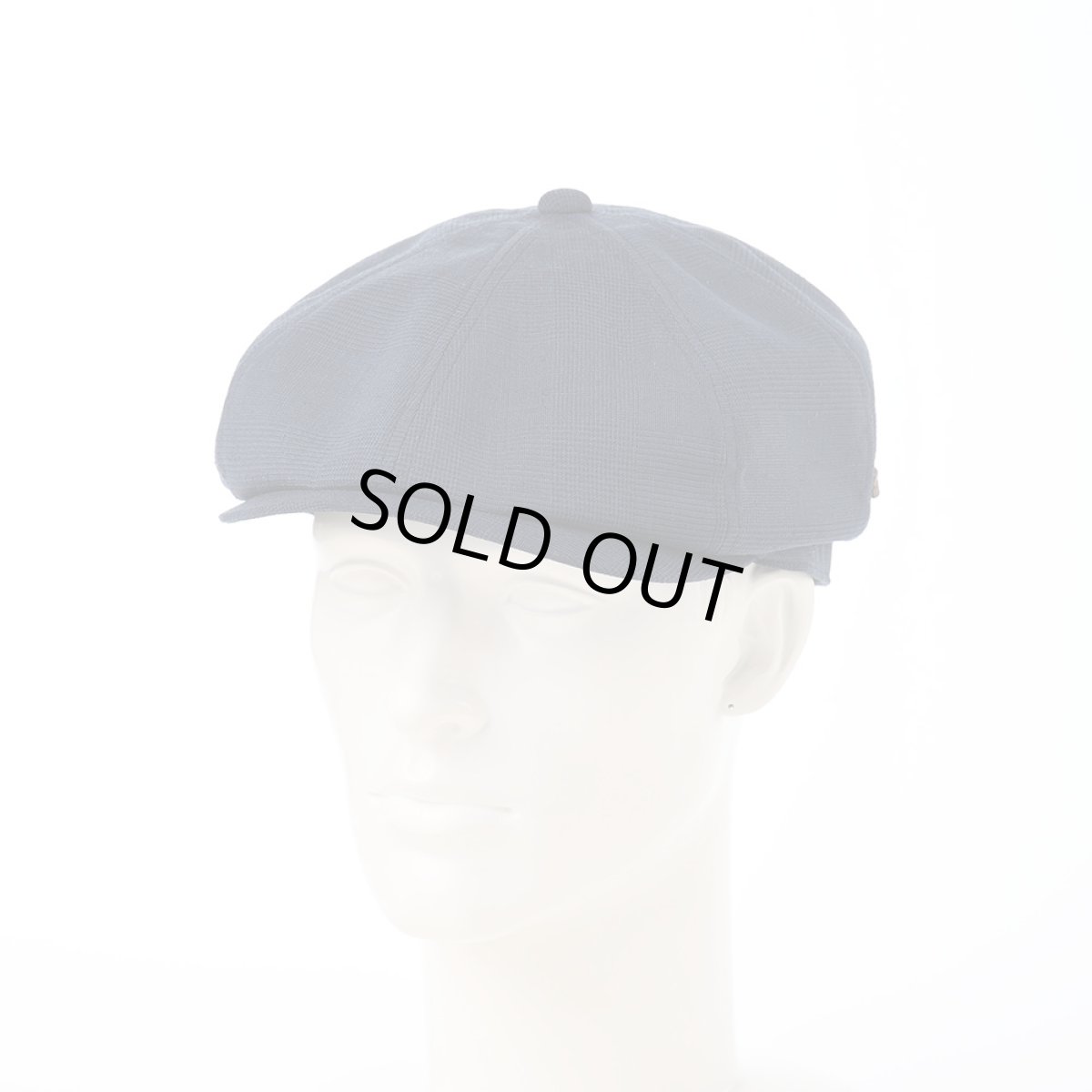 画像5: SOALON GLEN CHECK CASQUETTE（ソアロン グレンチェック キャスケット）SE708 ネイビー (5)