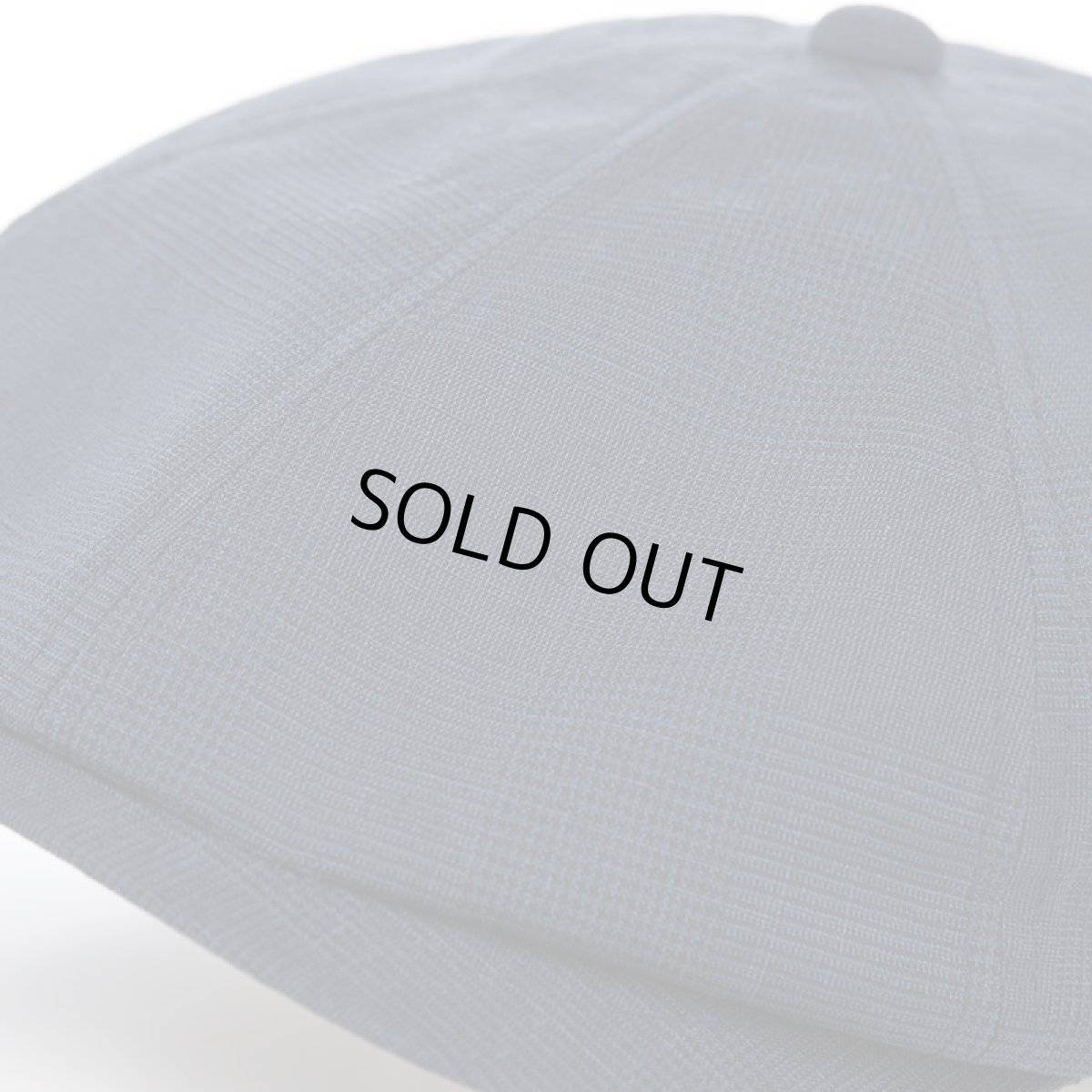 画像3: SOALON GLEN CHECK CASQUETTE（ソアロン グレンチェック キャスケット）SE708 ネイビー (3)