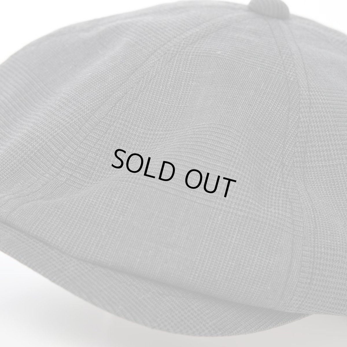 画像3: SOALON GLEN CHECK CASQUETTE（ソアロン グレンチェック キャスケット）SE708 チャコール (3)