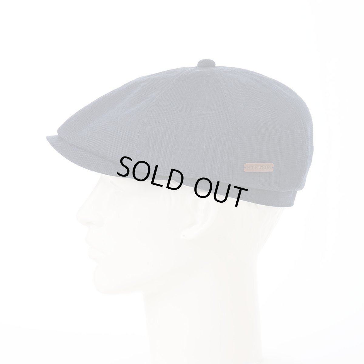 画像6: SOALON GLEN CHECK CASQUETTE（ソアロン グレンチェック キャスケット）SE708 ネイビー (6)