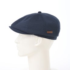 画像6: SOALON GLEN CHECK CASQUETTE（ソアロン グレンチェック キャスケット）SE708 ネイビー (6)