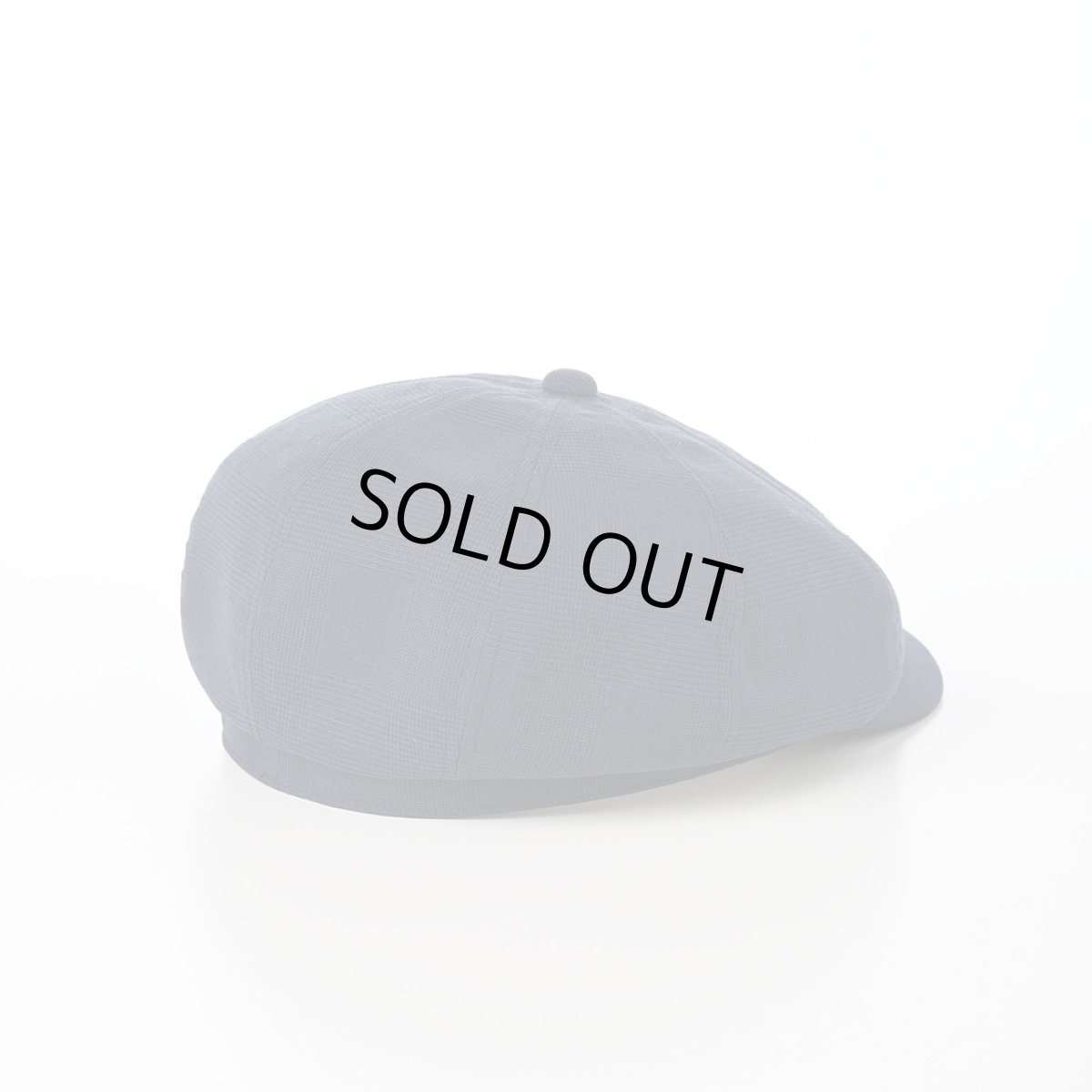 画像2: SOALON GLEN CHECK CASQUETTE（ソアロン グレンチェック キャスケット）SE708 ネイビー (2)