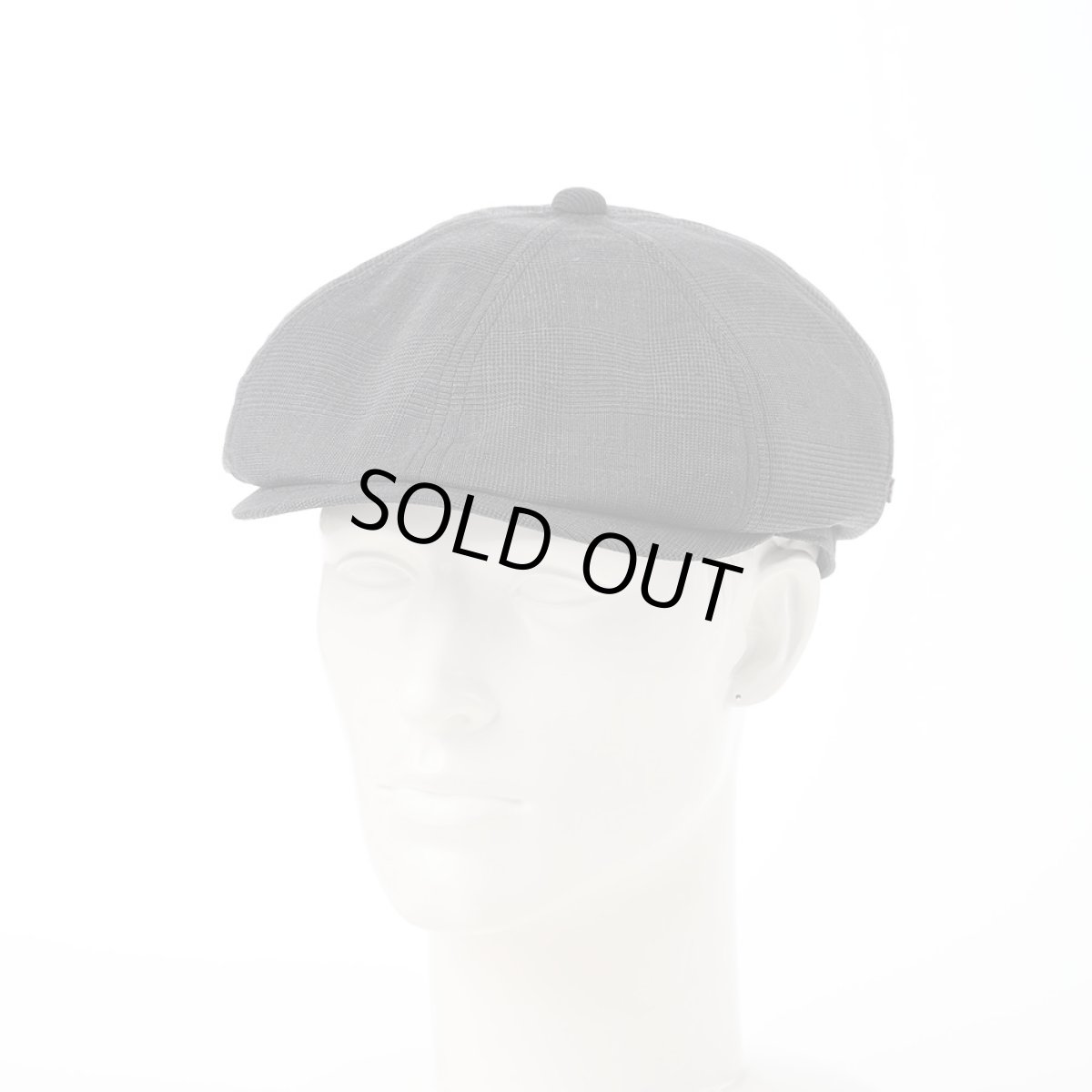 画像5: SOALON GLEN CHECK CASQUETTE（ソアロン グレンチェック キャスケット）SE708 チャコール (5)