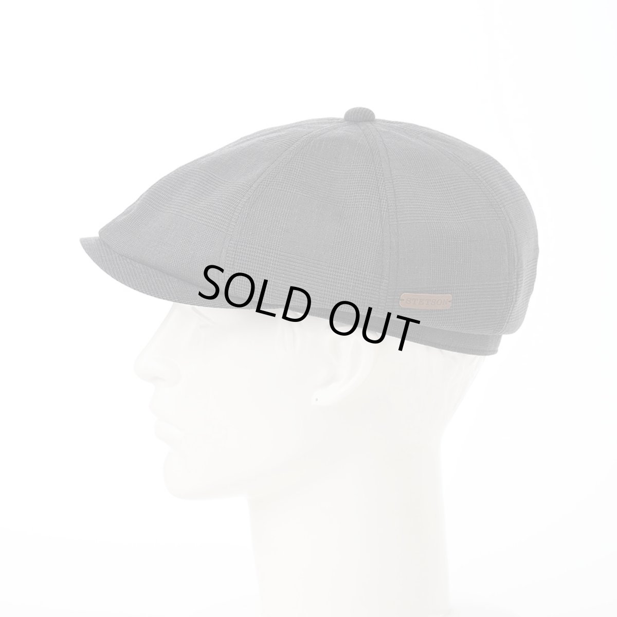 画像6: SOALON GLEN CHECK CASQUETTE（ソアロン グレンチェック キャスケット）SE708 チャコール (6)