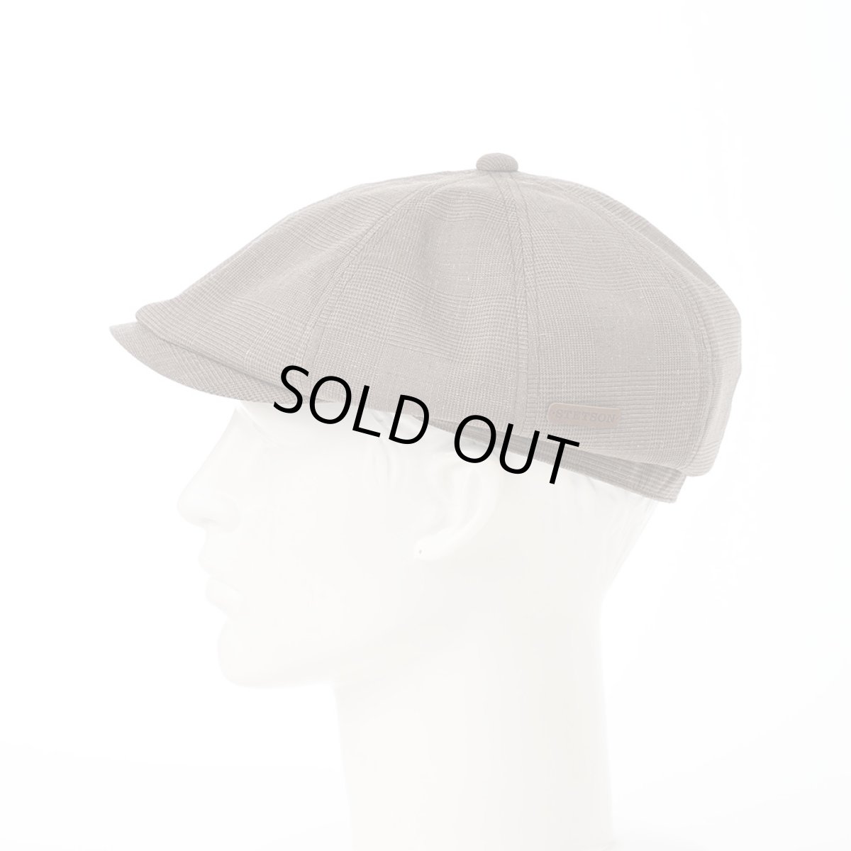 画像6: SOALON GLEN CHECK CASQUETTE(ソアロン グレンチェック キャスケット)SE708 ベージュ (6)