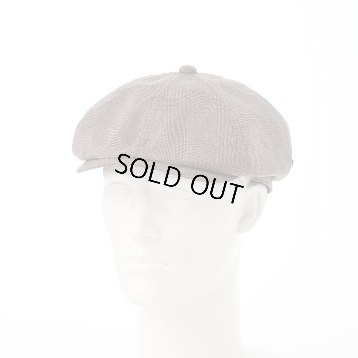 画像5: SOALON GLEN CHECK CASQUETTE(ソアロン グレンチェック キャスケット)SE708 ベージュ (5)