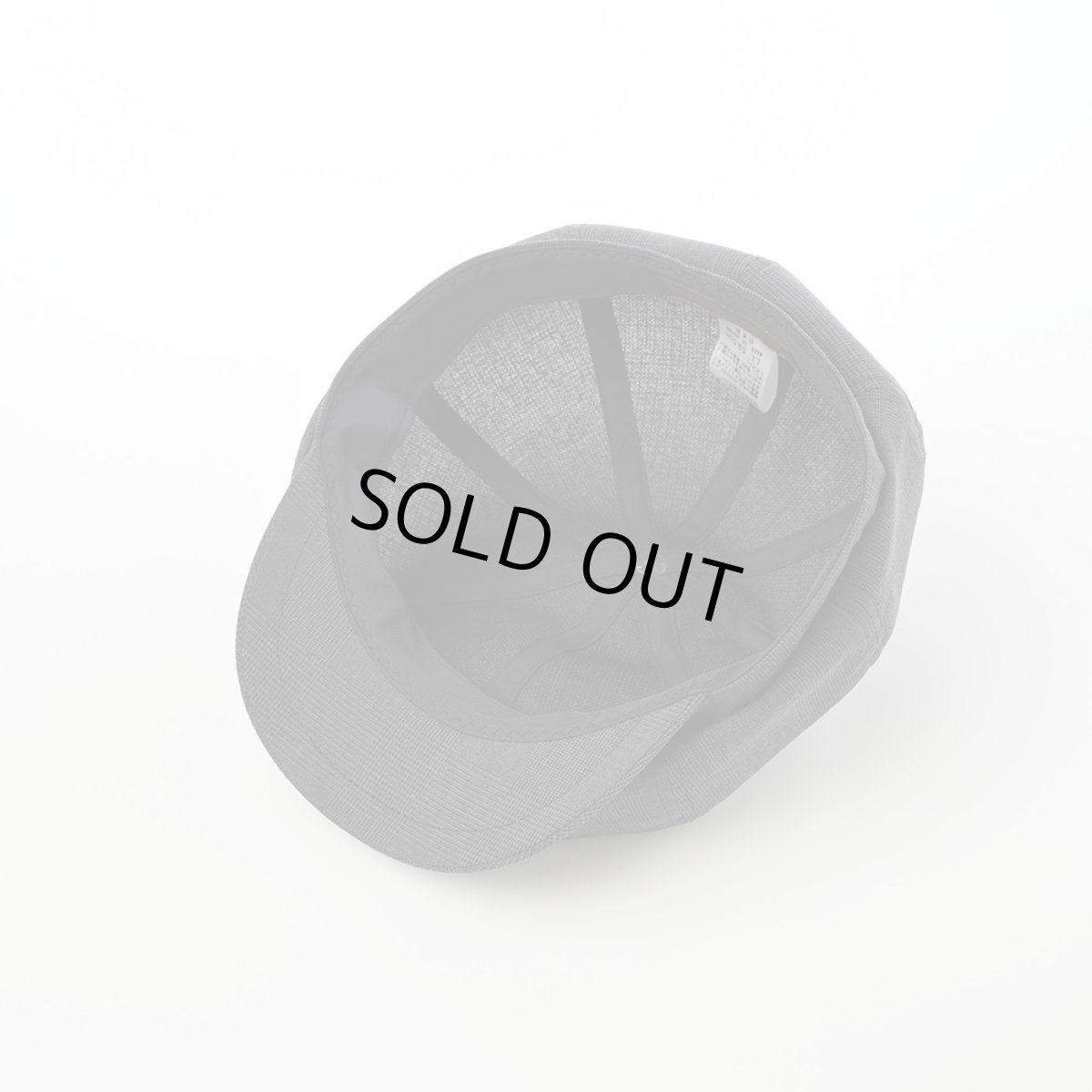 画像4: SOALON GLEN CHECK CASQUETTE（ソアロン グレンチェック キャスケット）SE708 チャコール (4)