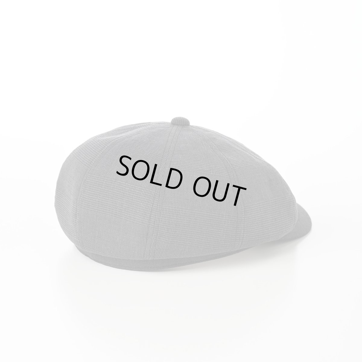 画像2: SOALON GLEN CHECK CASQUETTE（ソアロン グレンチェック キャスケット）SE708 チャコール (2)