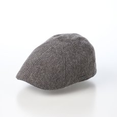画像1: SHETLAND LAMBS WOOL HUNTING（シェットランドラムズウール ハンチング） ST238EU グレー (1)