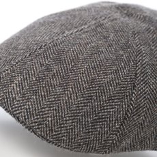 画像3: SHETLAND LAMBS WOOL HUNTING（シェットランドラムズウール ハンチング） ST238EU グレー (3)
