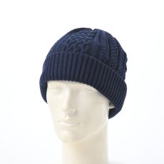 画像1: KNIT WATCH（ニットワッチ）SE168 ネイビー (1)