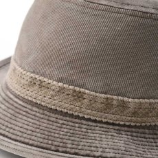 画像4: CORDUROY ALPEN HAT（コーデュロイ アルペンハット）SE125 ライトブラウン (4)