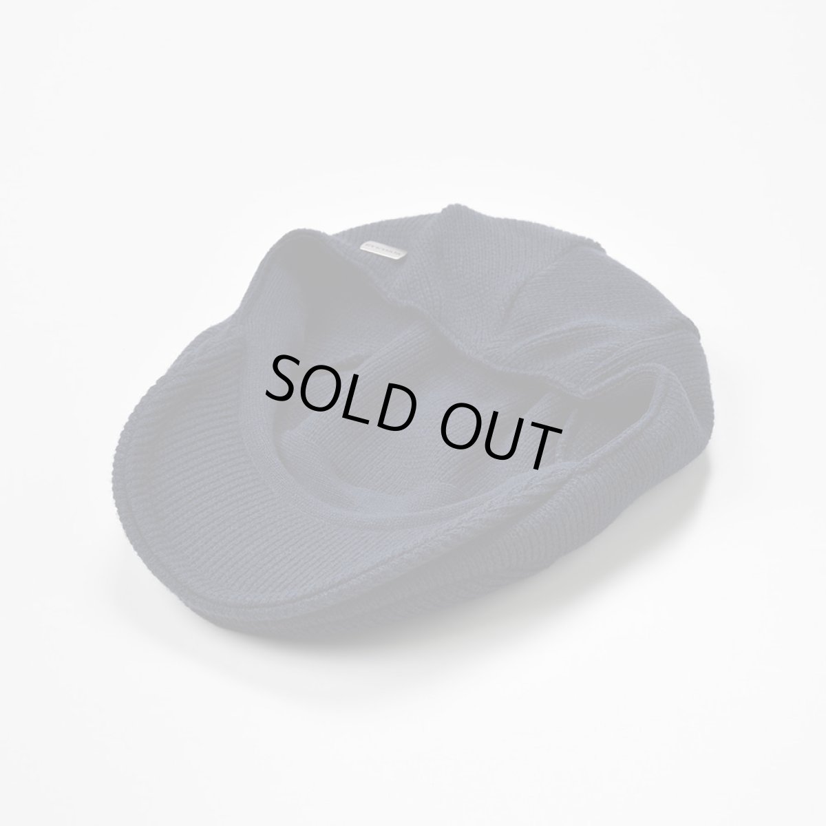 画像3: WOOL MIX KNIT HUNTING（ウールミックス ニットハンチング ）SE163 ネイビー (3)