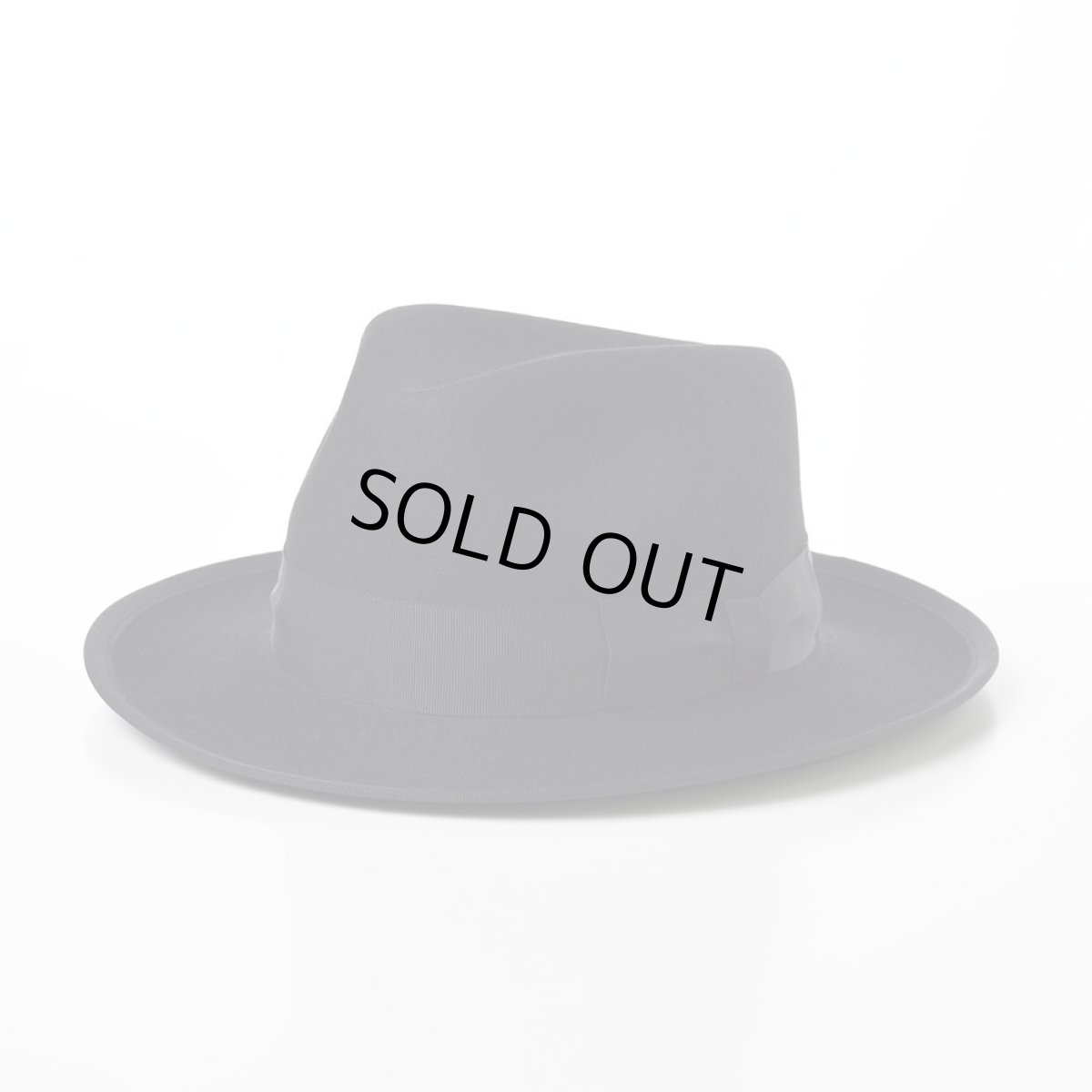 画像1: RABBIT FUR FEDORA（ラビットファー フェドラ）SH401 ブラック (1)