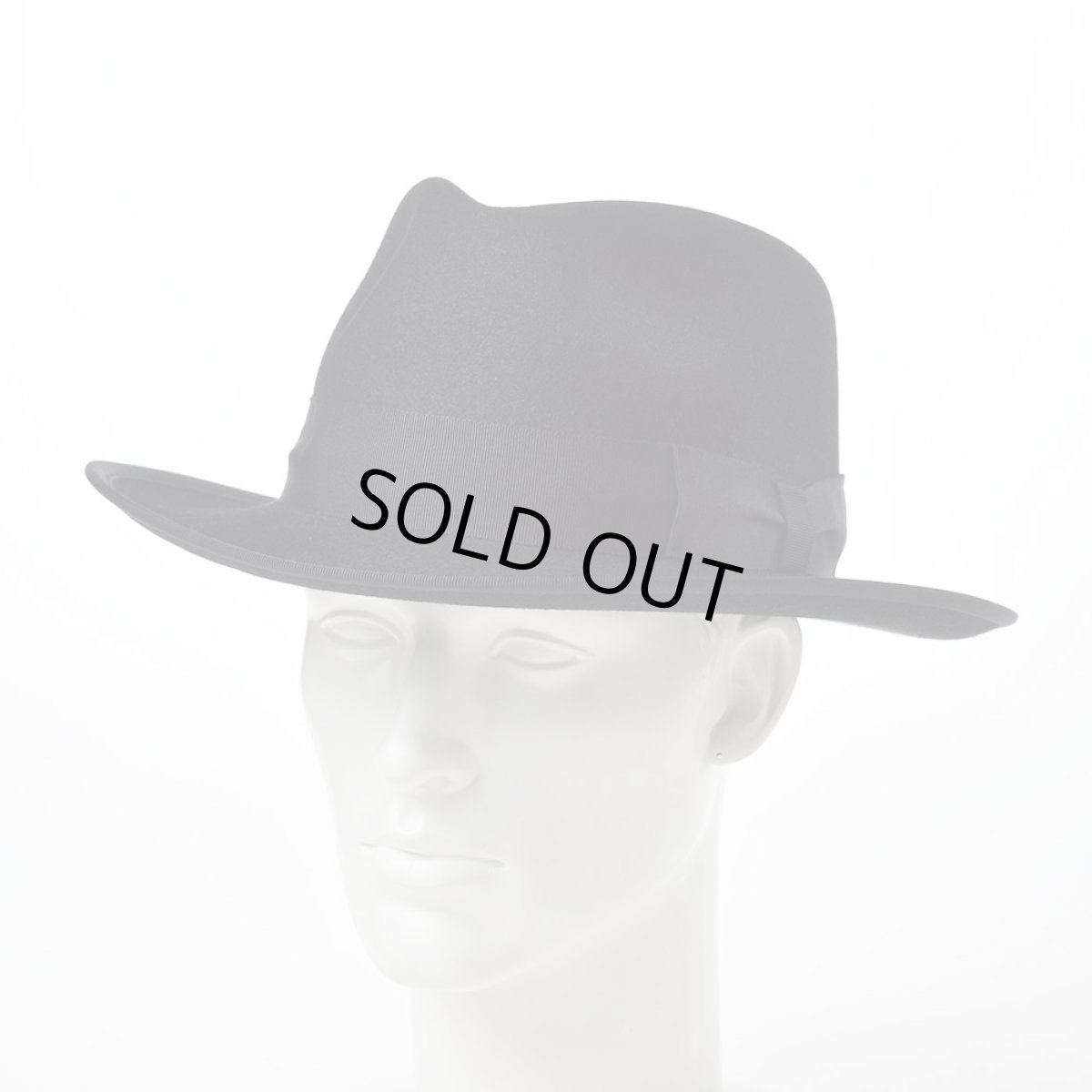 画像6: RABBIT FUR FEDORA（ラビットファー フェドラ）SH401 ブラック (6)