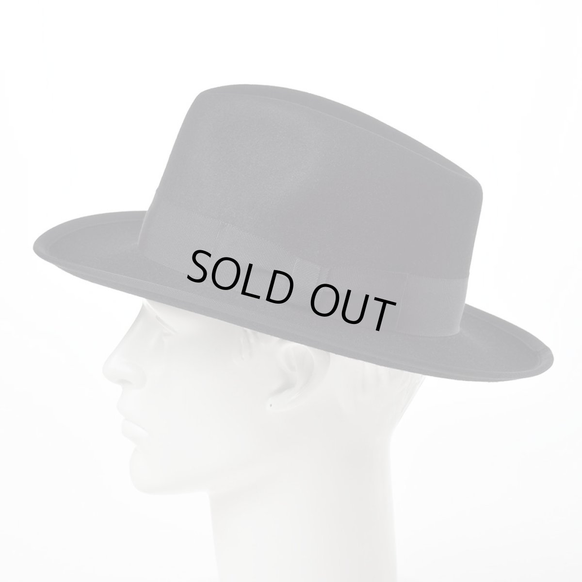 画像7: RABBIT FUR FEDORA（ラビットファー フェドラ）SH401 ブラック (7)