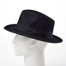 画像7: RABBIT FUR FEDORA（ラビットファー フェドラ）SH401 ブラック (7)