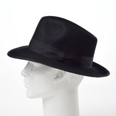 画像8: RABBIT FUR FEDORA（ラビットファー フェドラ）SH401 ブラック (8)