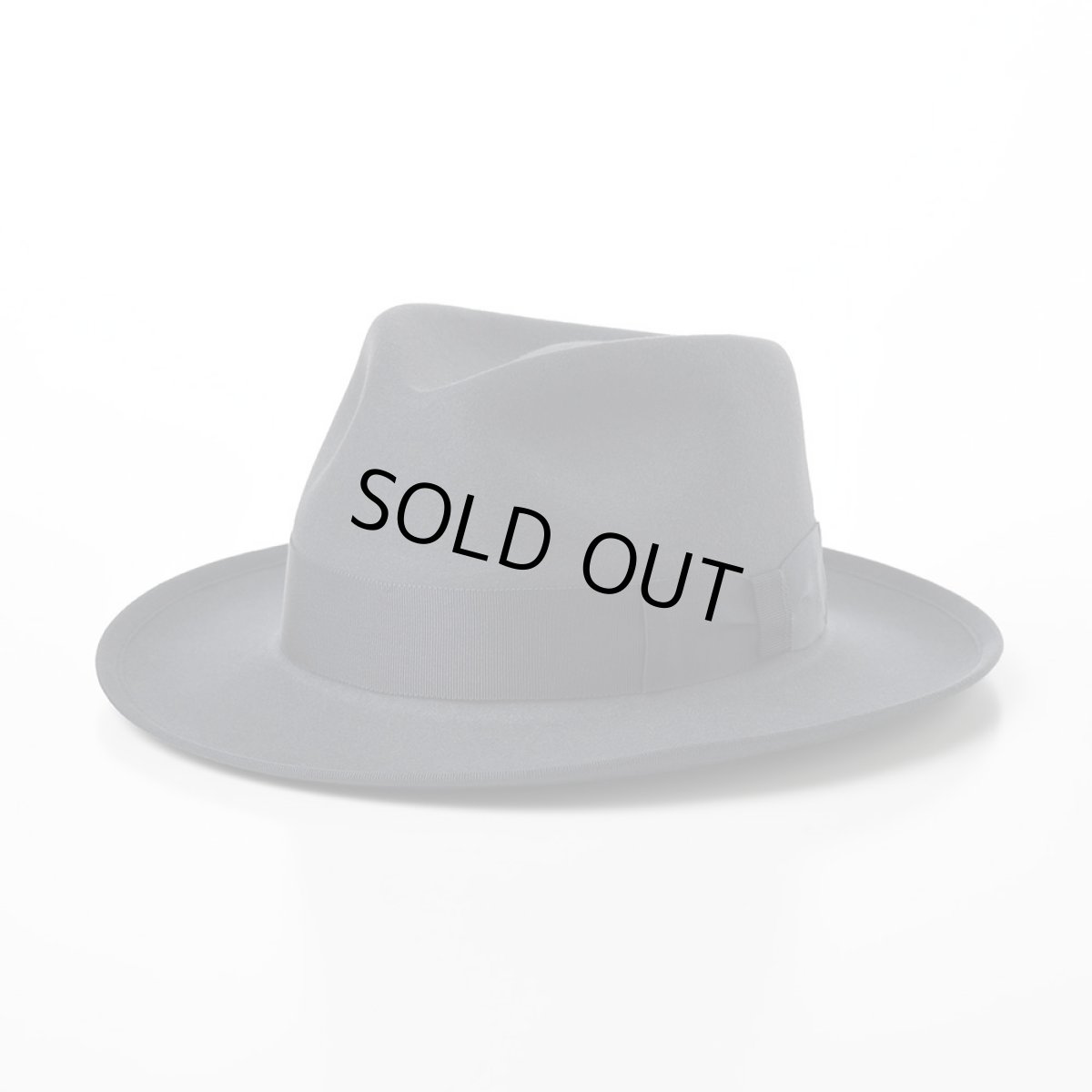 画像1: RABBIT FUR FEDORA（ラビットファー フェドラ）SH401 チャコールグレー (1)