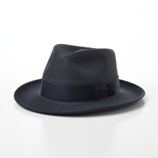 画像1: RABBIT FUR FEDORA（ラビットファー フェドラ）SH401 チャコールグレー (1)