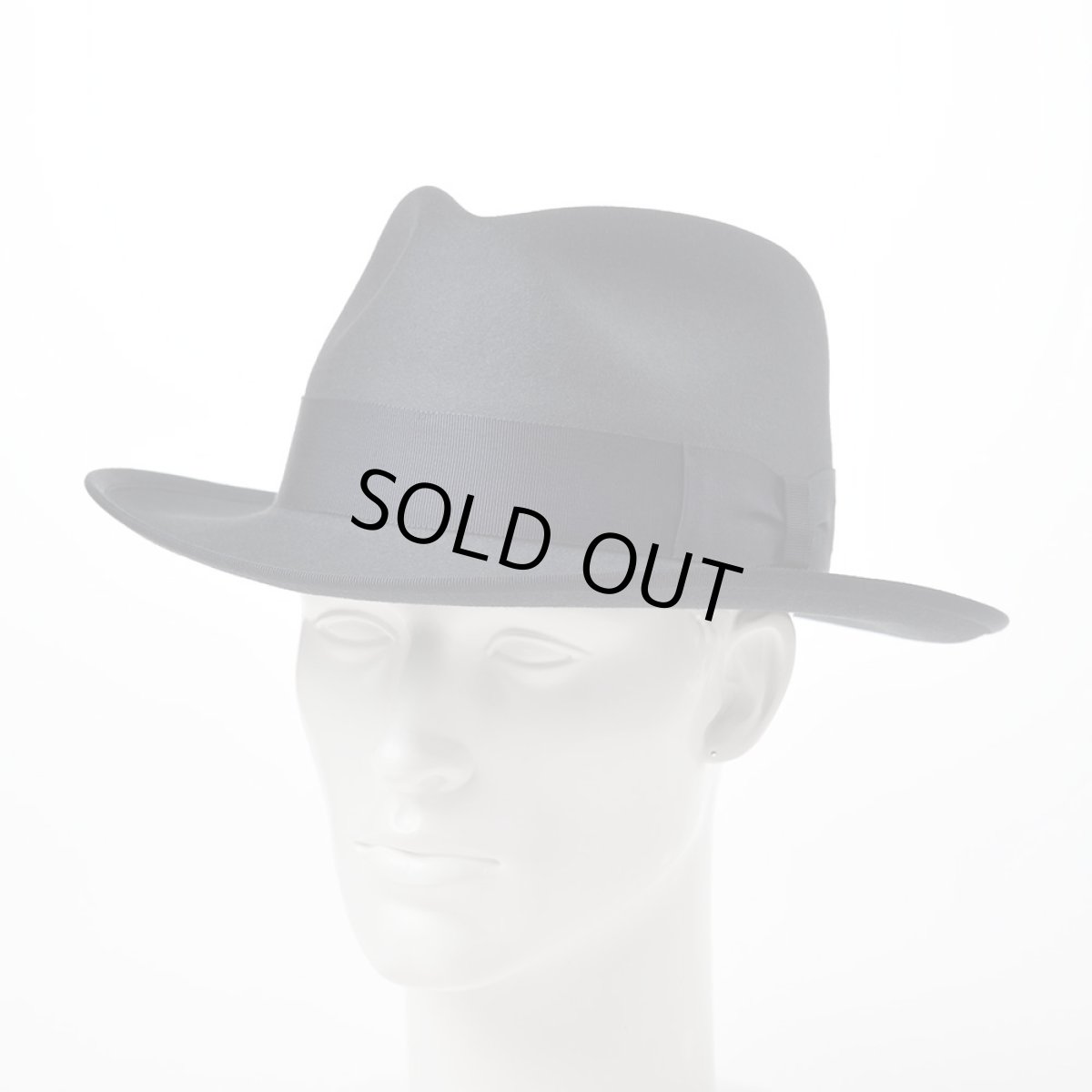 画像6: RABBIT FUR FEDORA（ラビットファー フェドラ）SH401 チャコールグレー (6)