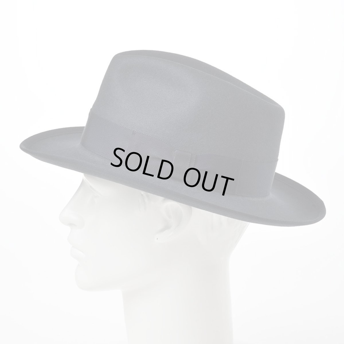 画像7: RABBIT FUR FEDORA（ラビットファー フェドラ）SH401 チャコールグレー (7)