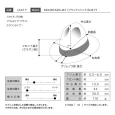 画像8: MOUNTAIN HAT （マウンテンハット）SH417 チャコールグレー (8)