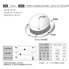 画像3: POIROT PANAMA G6（ポアロ パナマ G6）SH461 ナチュラル (3)