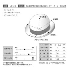 画像8: RABBIT FUR DERBY（ラビットファー ダービー）SH512 サンドベージュ (8)