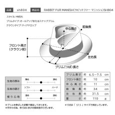 画像9: RABBIT FUR MANISH（ラビットファー マニッシュ）SH804 ブラック (9)