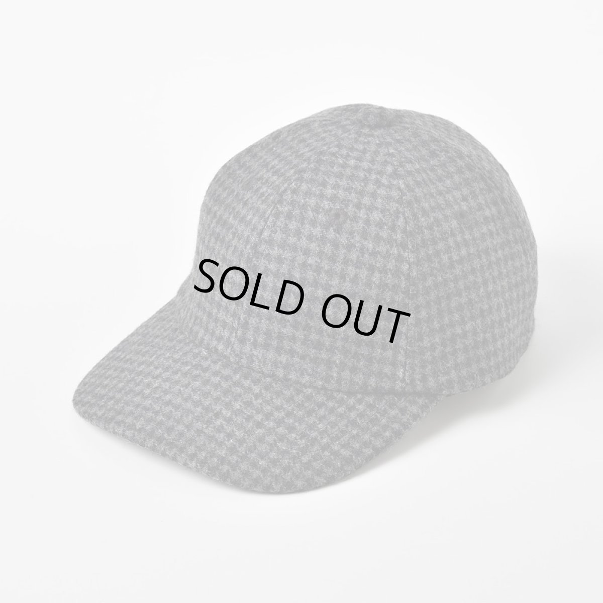画像1: WASHABLE TWEED CAP（ウォッシャブルツイードキャップ）SE473 チャコールグレー (1)