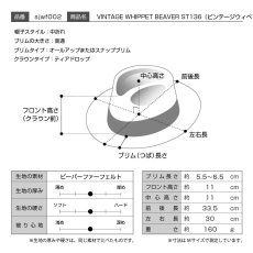 画像9: VINTAGE WHIPPET BEAVER（ビンテージウィペット ビーバー）ST136 ブラック (9)