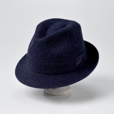 画像1: CASHMERE MIX HAT（カシミヤミックスハット）SE132 ネイビー (1)