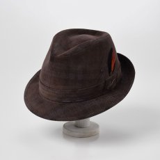 画像1: CHECK CORDUROY HAT（チェックコーデュロイハット）SE490 ブラウン (1)