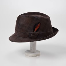 画像2: CHECK CORDUROY HAT（チェックコーデュロイハット）SE490 ブラウン (2)