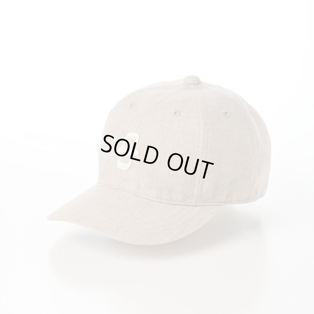 画像1: LINEN CHAMBRAY INITIAL CAP（リネン シャンブレー イニシャル キャップ） SE093 ベージュ (1)
