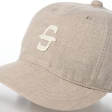 画像3: LINEN CHAMBRAY INITIAL CAP（リネン シャンブレー イニシャル キャップ） SE093 ベージュ (3)