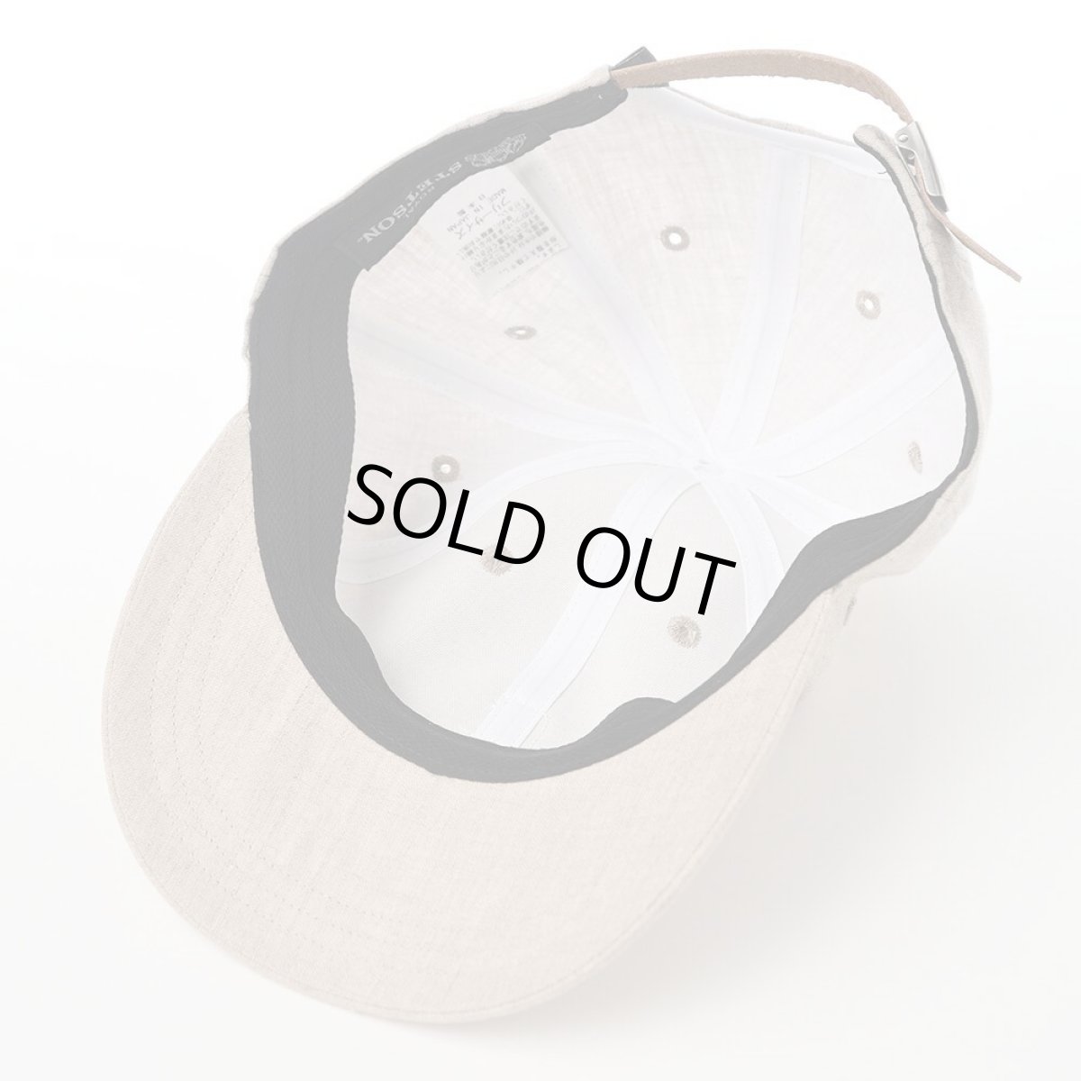 画像4: LINEN CHAMBRAY INITIAL CAP（リネン シャンブレー イニシャル キャップ） SE093 ベージュ (4)