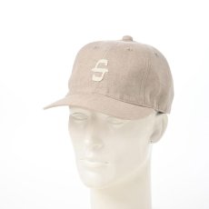 画像5: LINEN CHAMBRAY INITIAL CAP（リネン シャンブレー イニシャル キャップ） SE093 ベージュ (5)