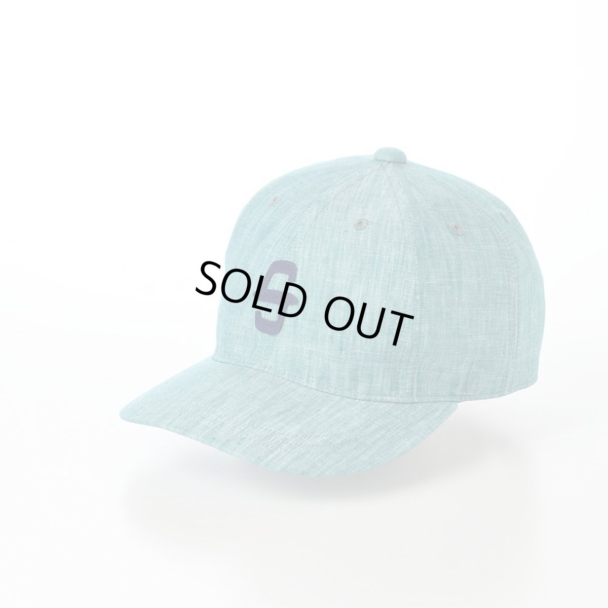 画像1: LINEN CHAMBRAY INITIAL CAP（リネン シャンブレー イニシャル キャップ） SE093 ターコイズ (1)