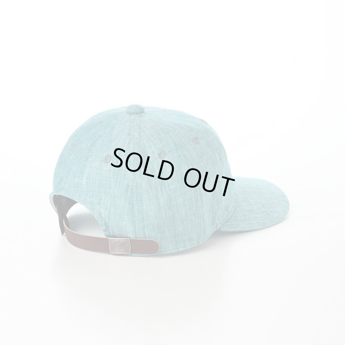 画像2: LINEN CHAMBRAY INITIAL CAP（リネン シャンブレー イニシャル キャップ） SE093 ターコイズ (2)