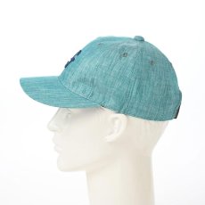 画像6: LINEN CHAMBRAY INITIAL CAP（リネン シャンブレー イニシャル キャップ） SE093 ターコイズ (6)