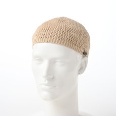 画像1: SHORT KNIT BEANIE（ショート ニット ビーニー）SE100 ベージュ (1)