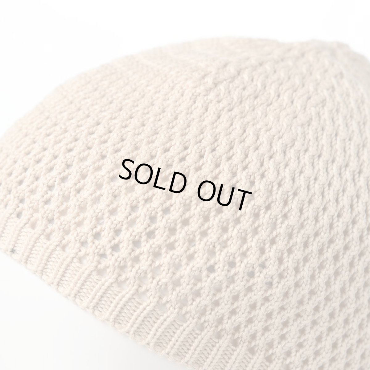 画像4: SHORT KNIT BEANIE（ショート ニット ビーニー）SE100 ベージュ (4)