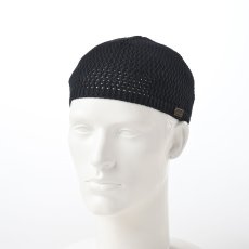 画像1: SHORT KNIT BEANIE（ショート ニット ビーニー）SE100 ブラック (1)