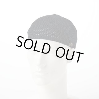 STETSON レザー ニットビーニー M 57cm STETSON ニットキャップ メンズ ニット帽 つば付き 冬 帽子