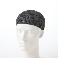 画像1: SHORT KNIT BEANIE（ショート ニット ビーニー）SE100 チャコール (1)