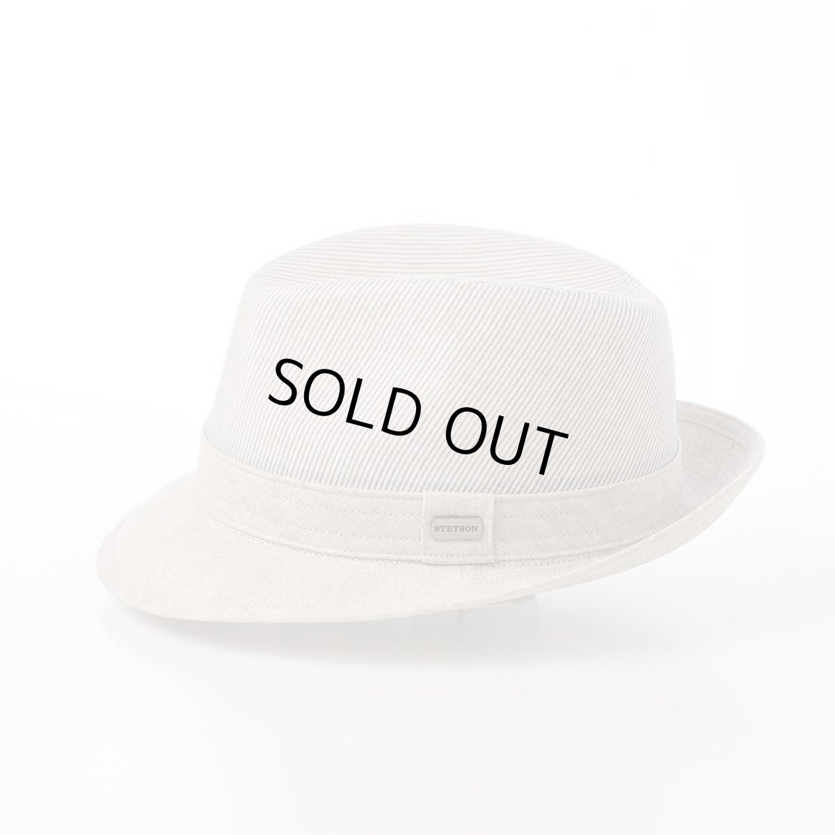 画像2: SLUB BORDER HAT（スラブボーダー ハット） SE192 ベージュ (2)