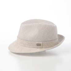 画像2: SLUB BORDER HAT（スラブボーダー ハット） SE192 ベージュ (2)