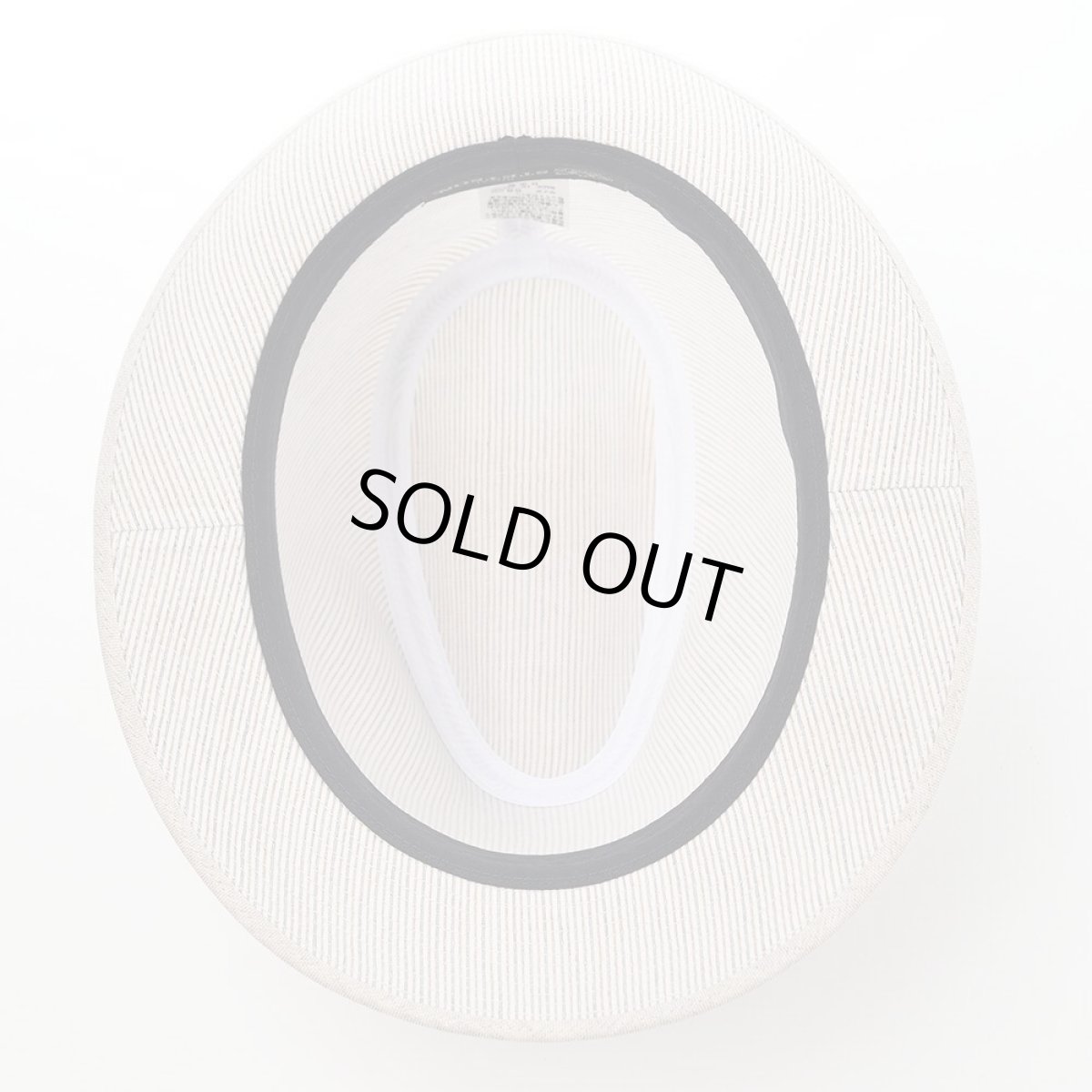 画像5: SLUB BORDER HAT（スラブボーダー ハット） SE192 ベージュ (5)